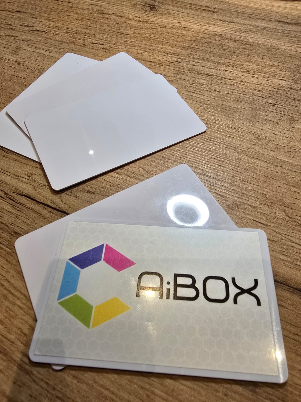 RFID biela plastová kartička